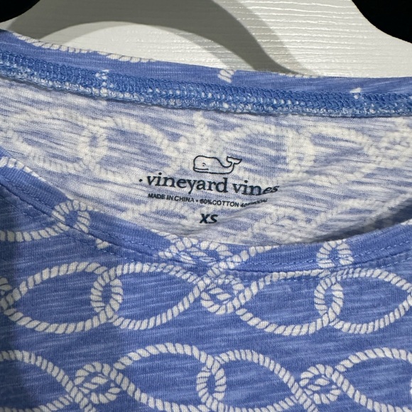 Vineyard Vines Women's Blue Nautical Rope Shirt - Picture 2 of 4